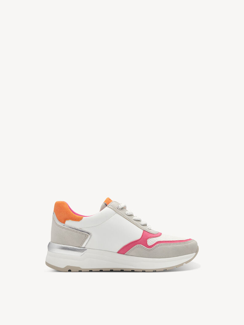 Sneaker - weiß, WHITE/ORANGE, hi-res