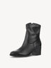 Lederstiefelette - schwarz, BLACK, hi-res