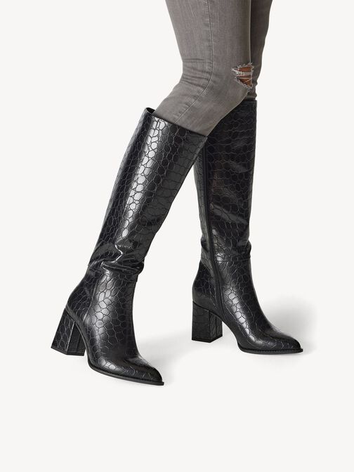 Stiefel - schwarz, BLACK STR., hi-res