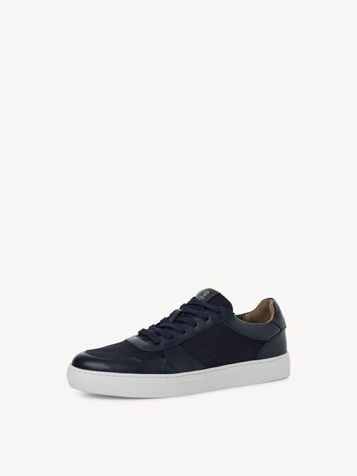 Ledersneaker - blau, NAVY, hi-res