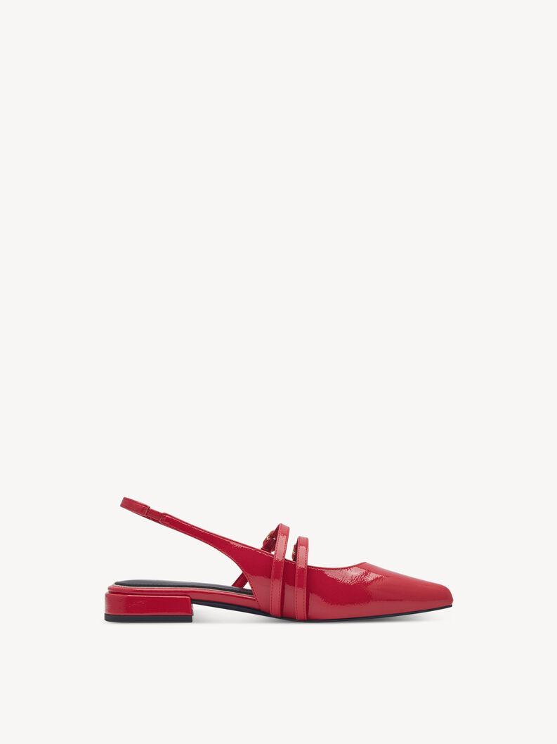Sling pumps - red, RED PATENT, hi-res