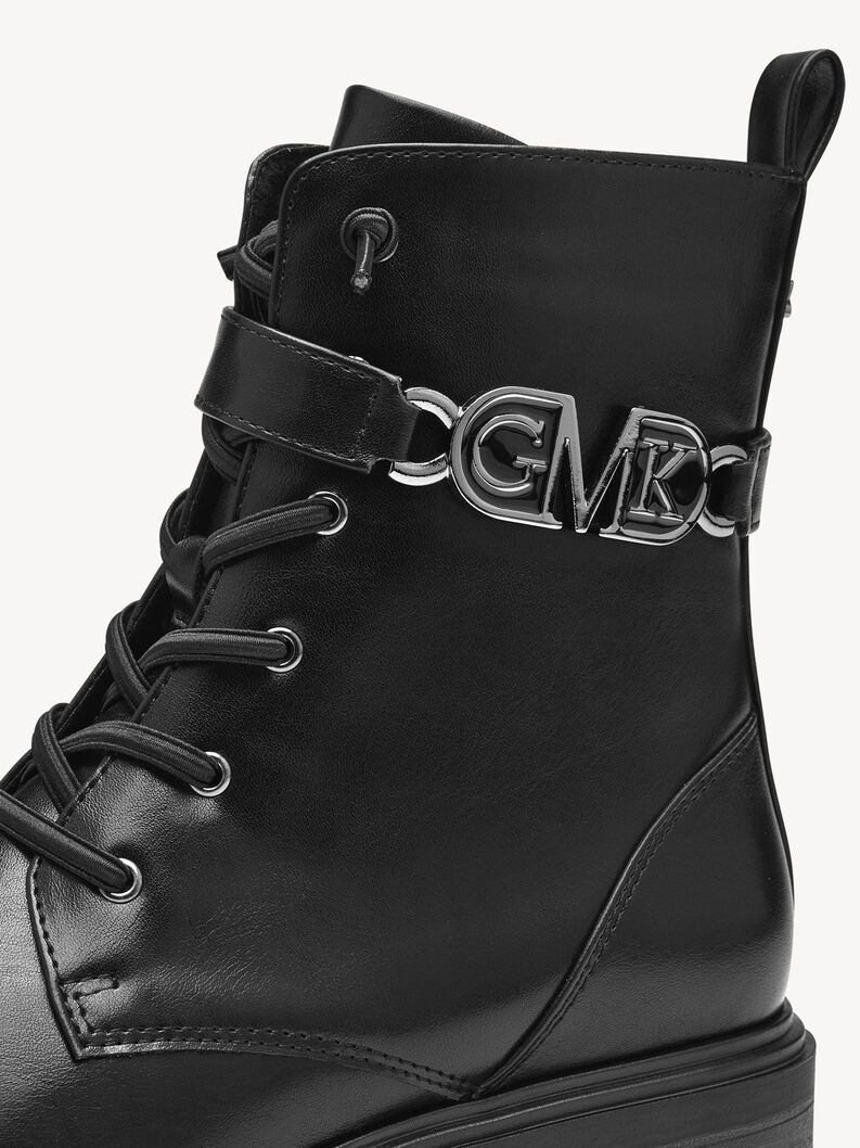 Stiefelette - schwarz, BLACK/GUN MTL, hi-res