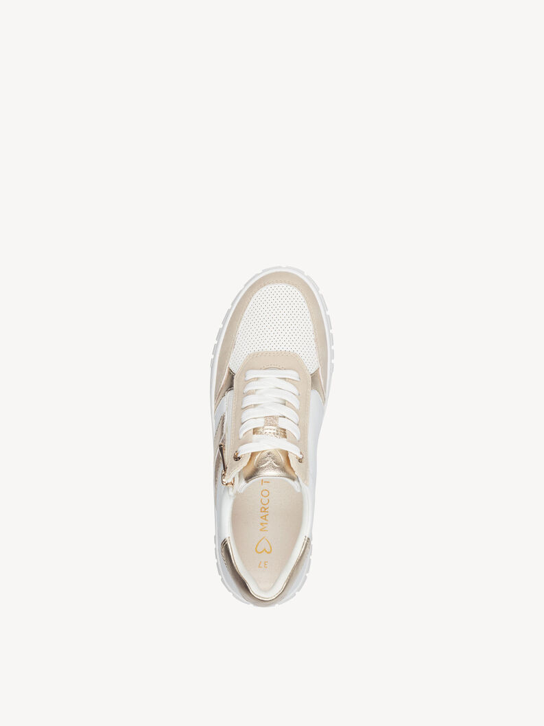 Sneaker - gold, WHITE/GOLD, hi-res
