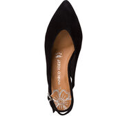 Pompes d'élingage en cuir - noir, BLACK, hi-res