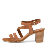 Heeled sandal - brown, COGNAC, hi-res