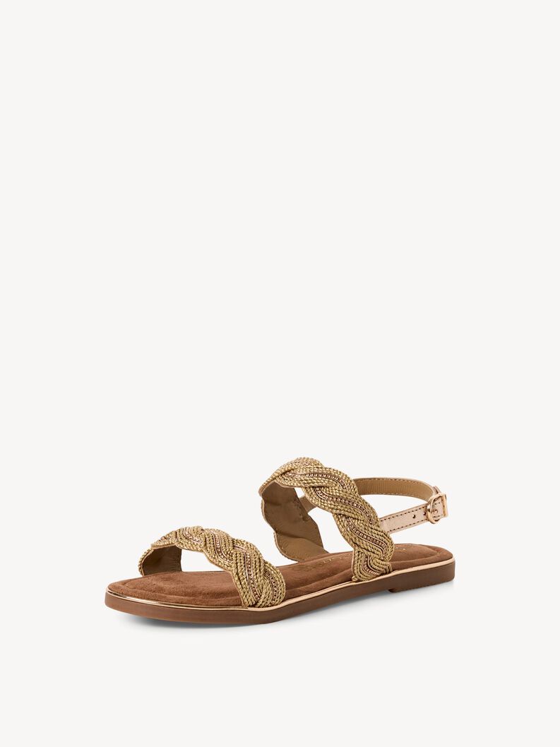 Ledersandale - rosa, ROSE MET. COMB, hi-res