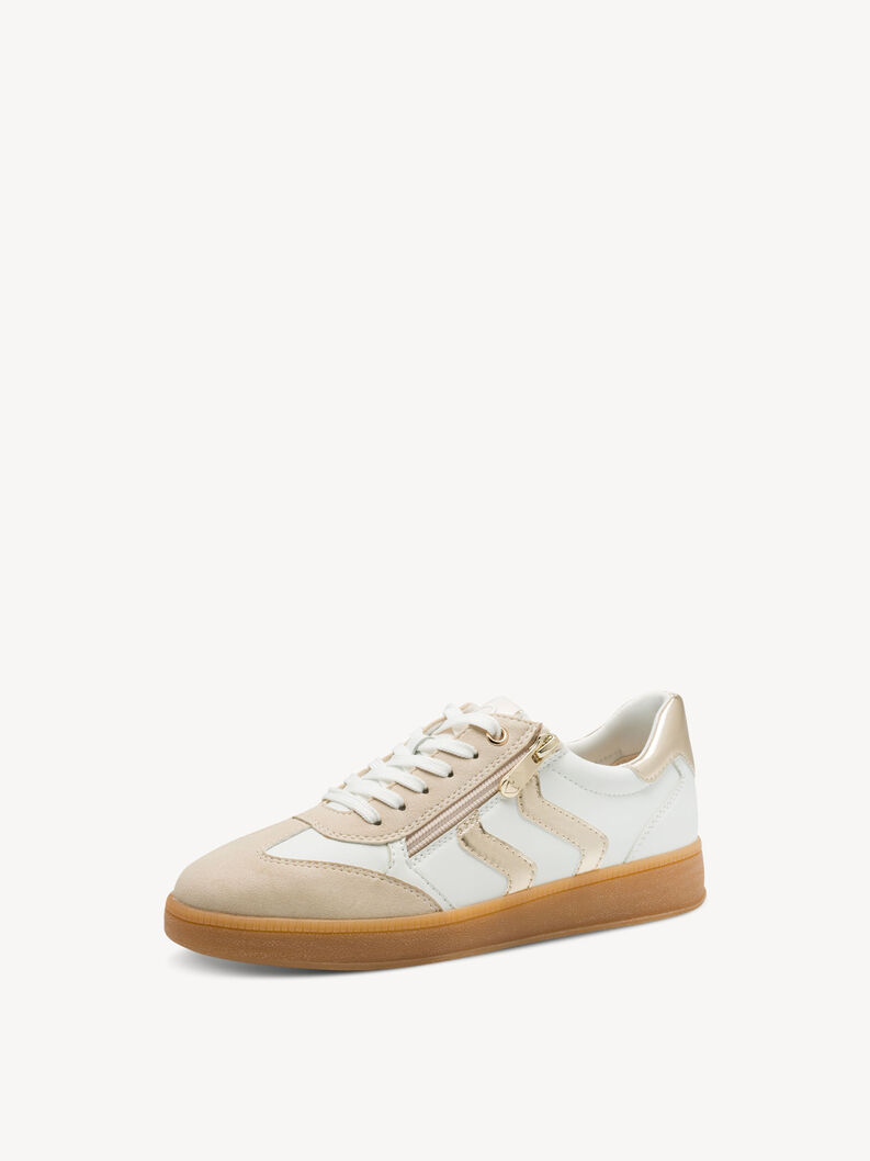 Sneaker - gold, WHITE/GOLD, hi-res