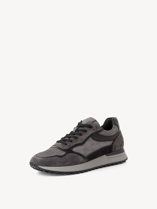Ledersneaker - grau, DK.GREY COMB, hi-res