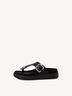 Lederpantolette - schwarz, BLACK, hi-res