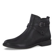 Leather Bootie - black, BLACK ANTIC, hi-res