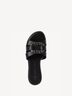 Lederpantolette - schwarz, BLACK, hi-res