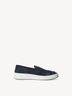 Lederslipper - blau, NAVY, hi-res