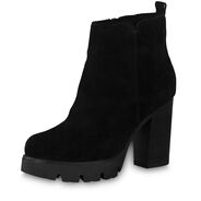 Leather Bootie - black, BLACK, hi-res