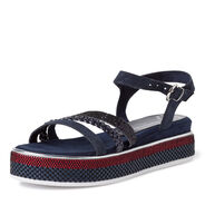 Ledersandale - blau, NAVY COMB, hi-res