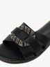 Lederpantolette - schwarz, BLACK, hi-res