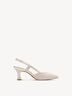 Lederslingpumps - beige, CREAM, hi-res