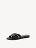 Lederpantolette - schwarz, BLACK, hi-res