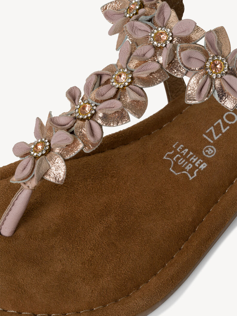 Leather Sandal - rose, POWDER COMB, hi-res