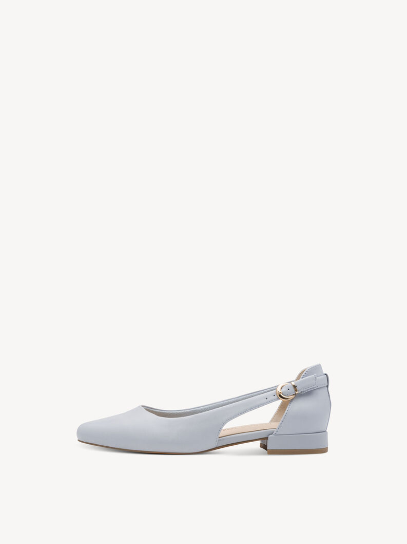 Lederballerina - blau, LT.BLUE, hi-res