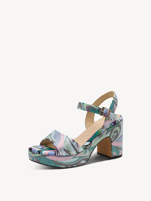 Sandalette - gr&uuml;n, GREEN MULTI, hi-res