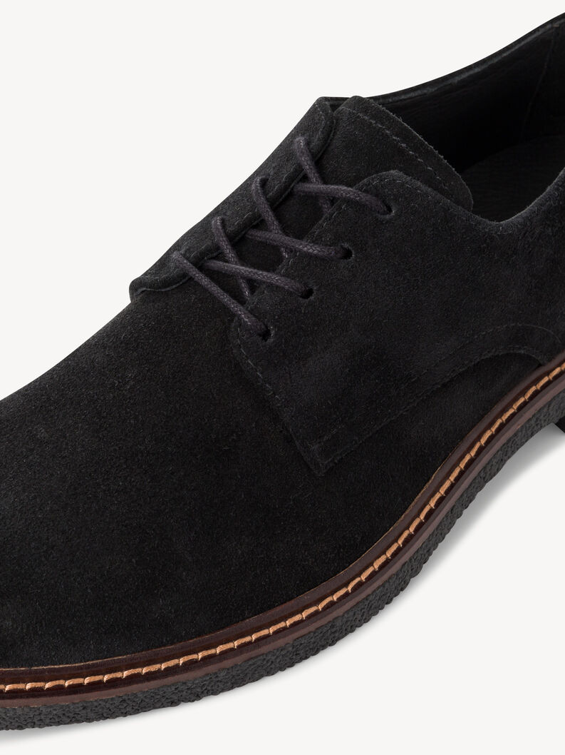 Lederhalbschuh - schwarz, BLACK, hi-res