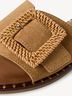 Lederpantolette - beige, DESERT COMB, hi-res