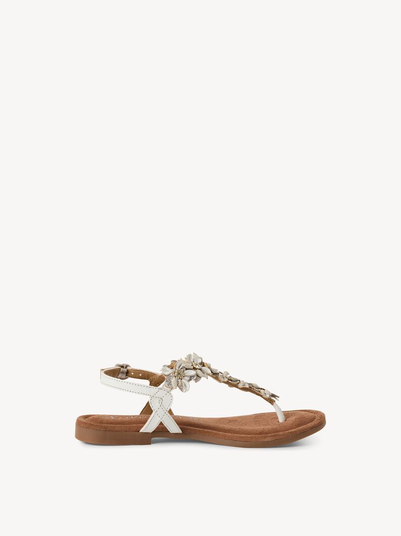 Leather Sandal - white, WHITE COMB, hi-res