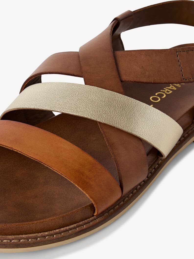 Ledersandale - braun, COGNAC COMB, hi-res