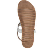 Leather Sandal - metallic, SILVER, hi-res