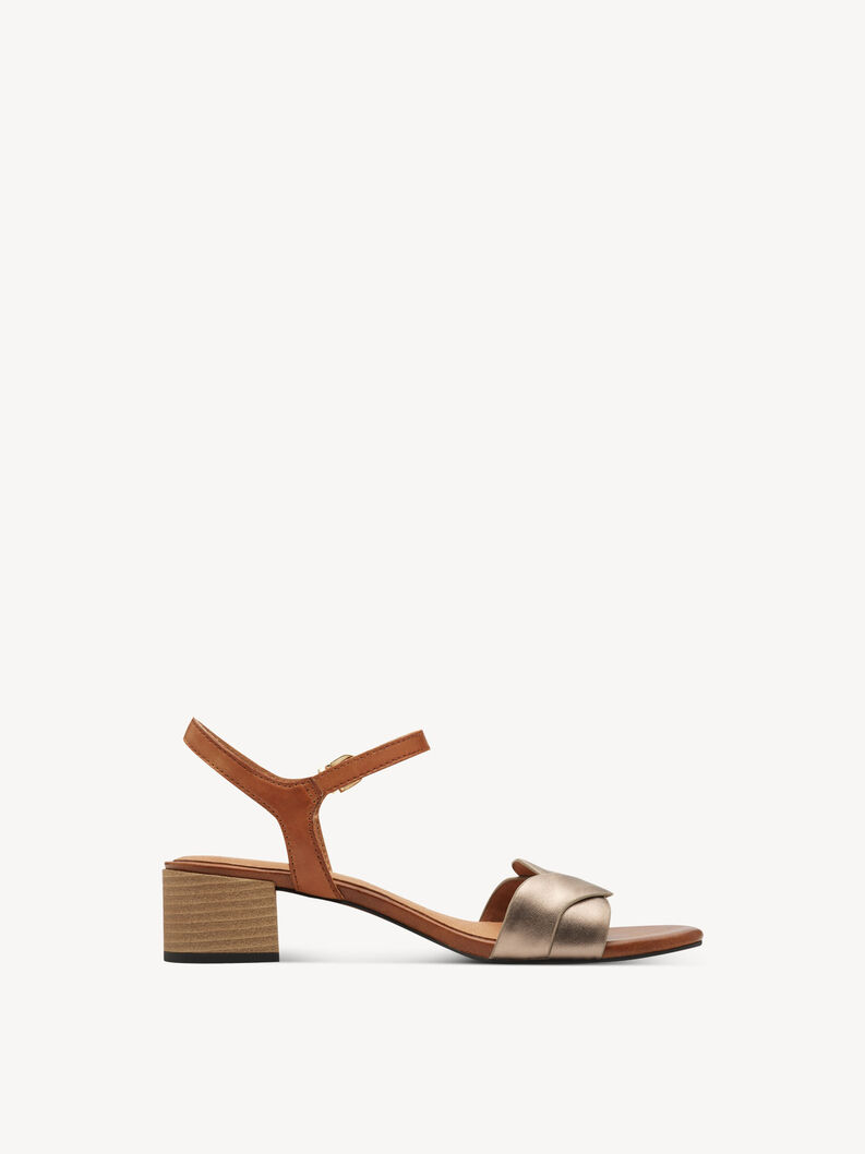 Ledersandale - rosa, ROSE MET. COMB, hi-res