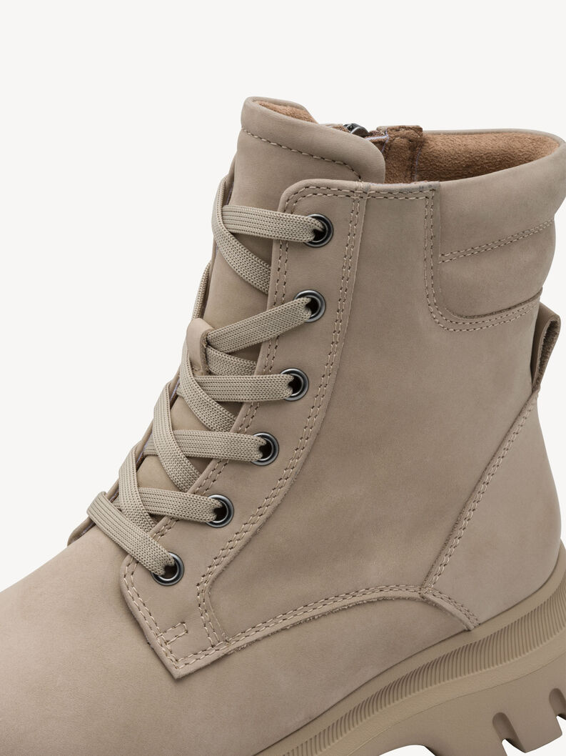 Lederstiefelette - beige Warmfutter, TAUPE, hi-res