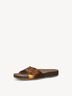 Lederpantolette - orange, MANGO METALLIC, hi-res