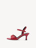 Ledersandalette - rot, RED, hi-res