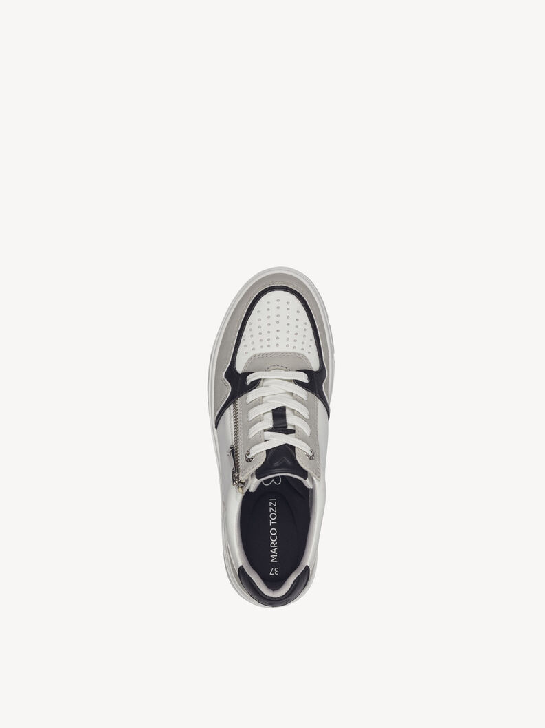 Sneaker - wei&szlig;, WHITE/BLACK, hi-res