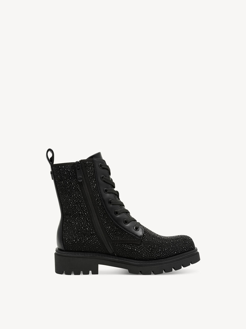 Stiefelette - schwarz, BLACK GLITTER, hi-res