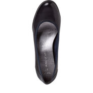 Escarpin en cuir - bleu, NAVY NAPPA, hi-res