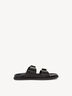 Lederpantolette - schwarz, BLACK, hi-res