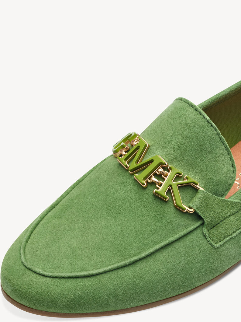 Lederslipper - grün, APPLE, hi-res