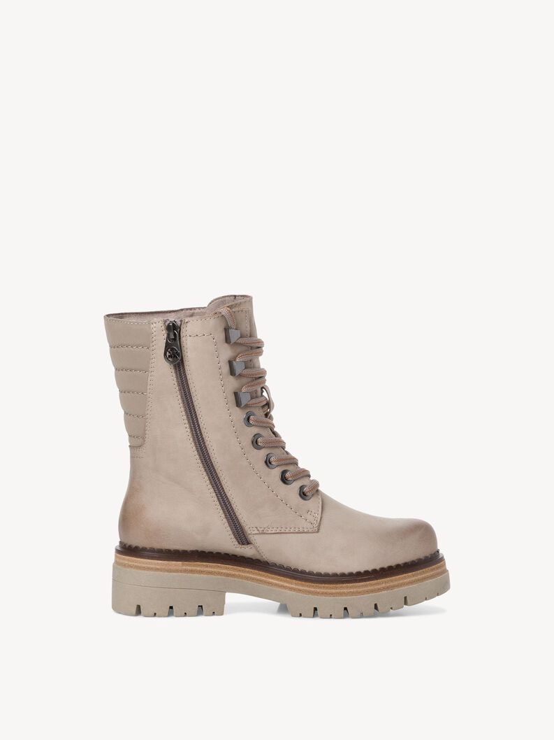 Lederstiefelette - beige Warmfutter, TAUPE COMB, hi-res