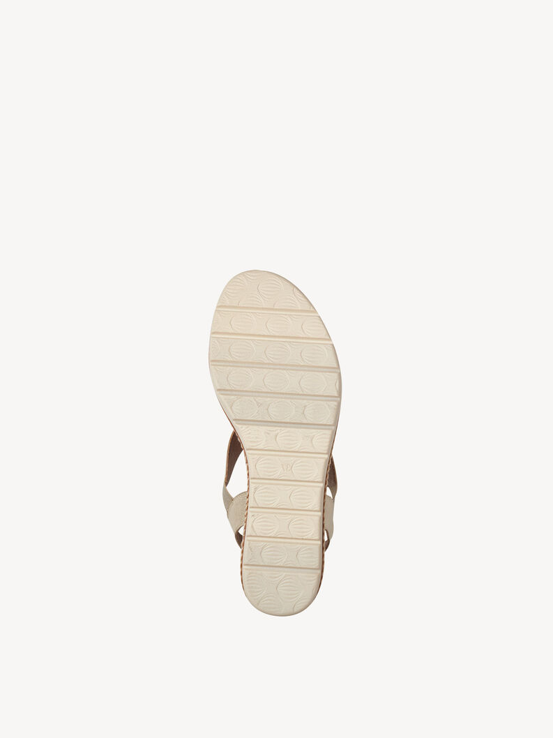 Ledersandale - metallic, GOLD, hi-res