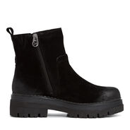 Lederstiefelette - schwarz, BLACK, hi-res