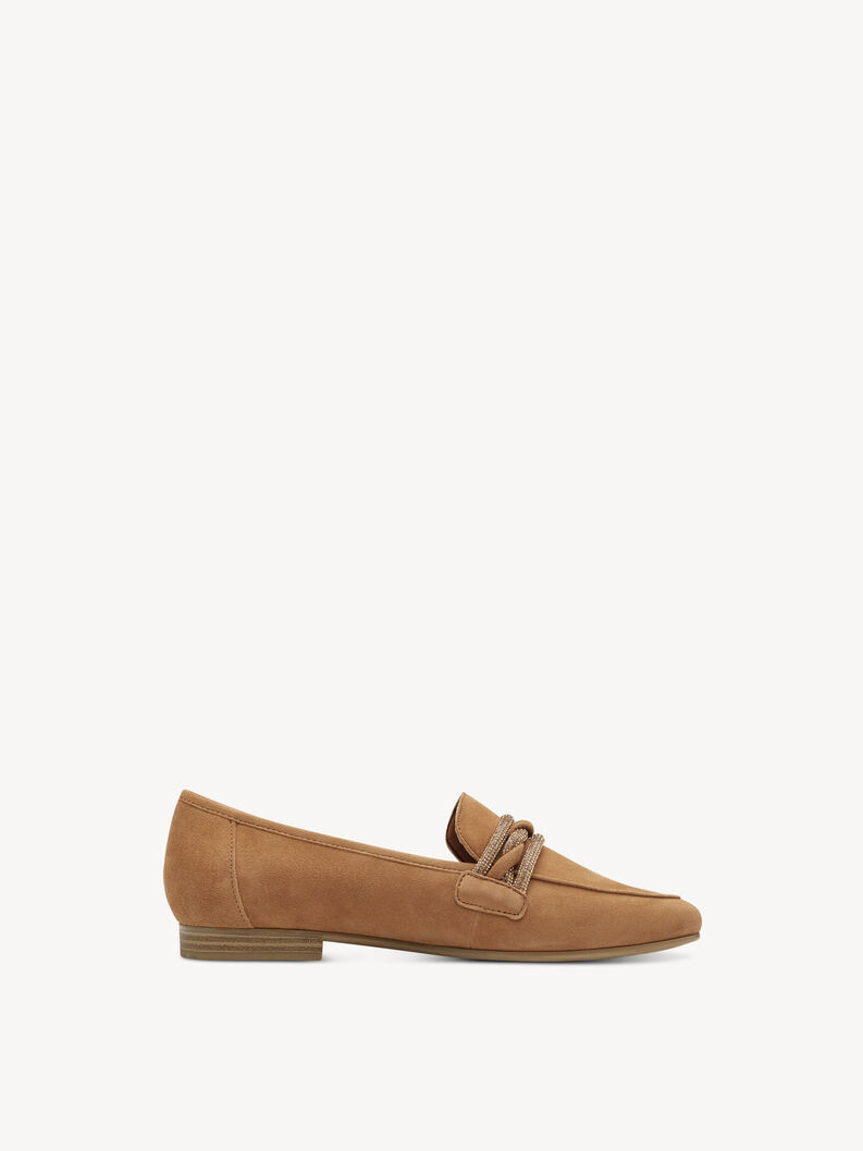 Slipper en cuir - beige, BISCUIT, hi-res