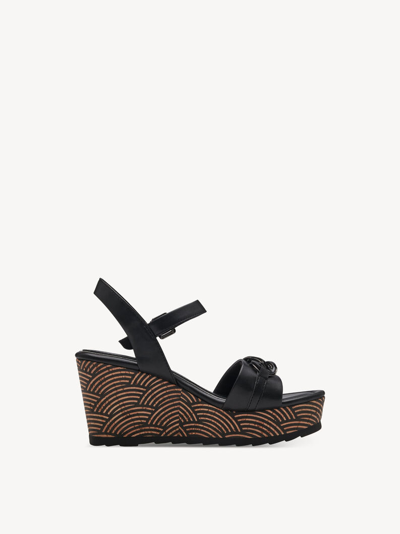 Sandal - black, BLACK, hi-res