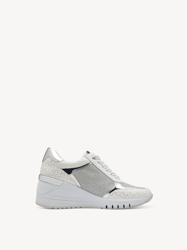 Sneaker - weiß, WHITE/SILVER, hi-res