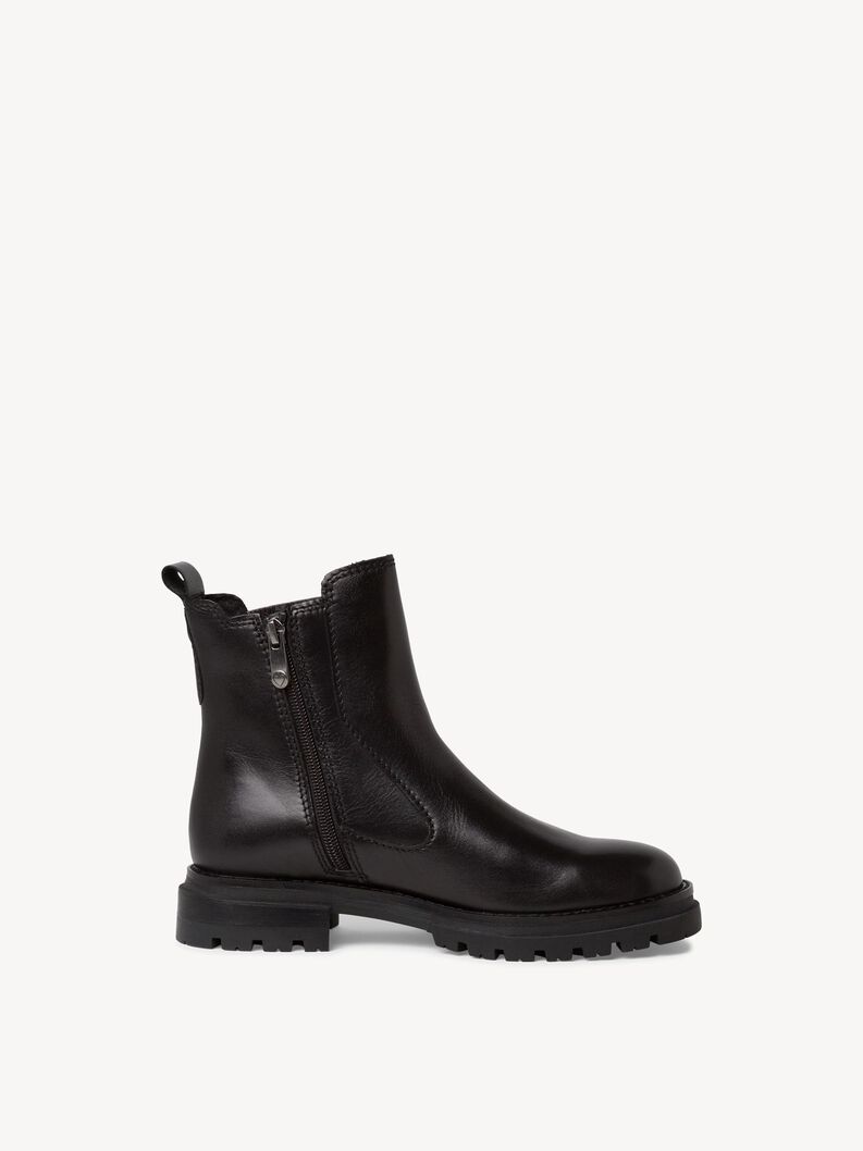 Leather Chelsea boot - black, BLACK, hi-res