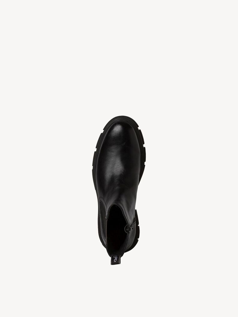 Leder Chelsea Boot - schwarz, BLACK, hi-res