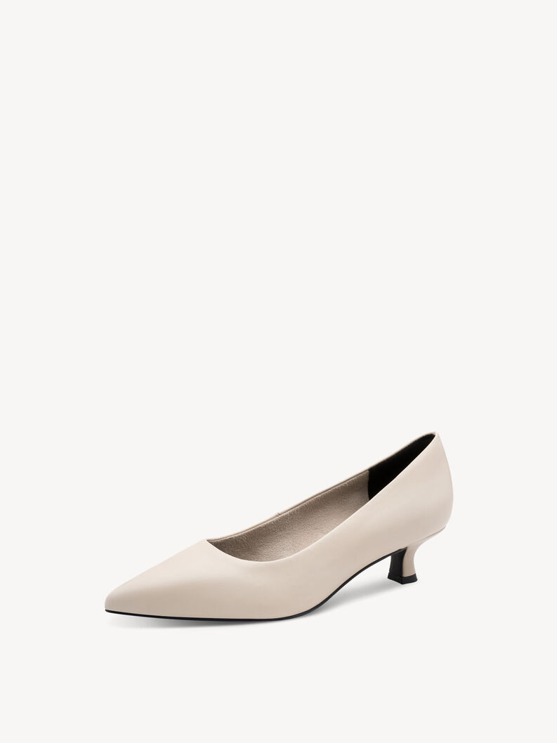 Lederpumps - beige, CREAM NAPPA, hi-res