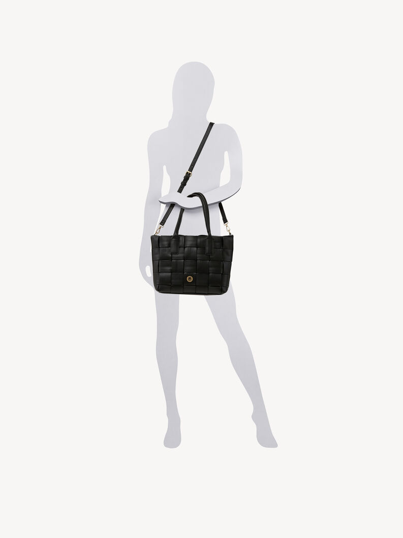 Shopping bag - black, BLACK, hi-res