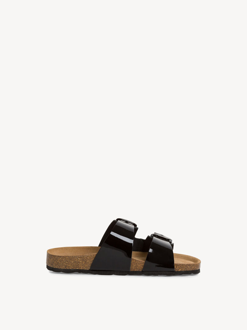 Ciabatte - nero, BLACK PATENT, hi-res