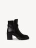 Lederstiefelette - schwarz, BLACK, hi-res